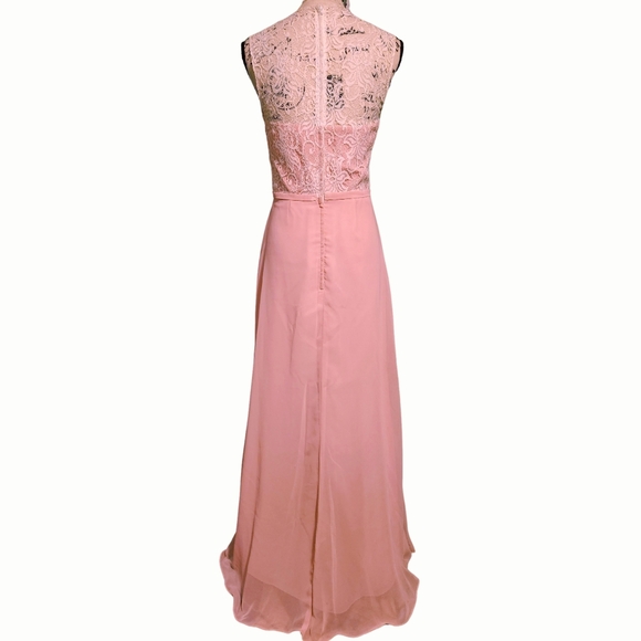Alexia Designs Blush Pink Maxi Dressh Lace - Picture 8 of 10